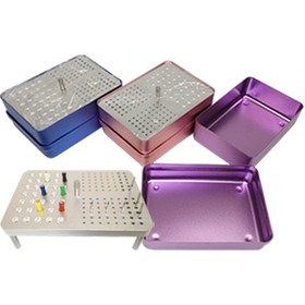 Ендобокс алюмінієвий на 131 інструмент (35 ендофайли + 72FG + 24RA)