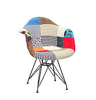 Кресло для дома Leon ВК ML Soft Wool, пэчворк