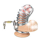 Металева клітка для члена Emperor Metal Jailed Metal Chastity Cage, фото 3