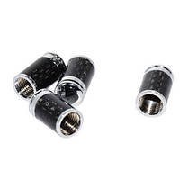 Захисні ковпачки на ніпель для Mazda Alitek Carbon Style Silver Мазда (4 шт.), фото 2