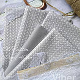 Тканина бавовна для рукоділля косичка-светрик сіра, фото 2