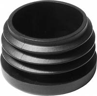 Заглушка пластикова кругла ⍉21 чорна, власне виробництво, торгівельна марка Farutti