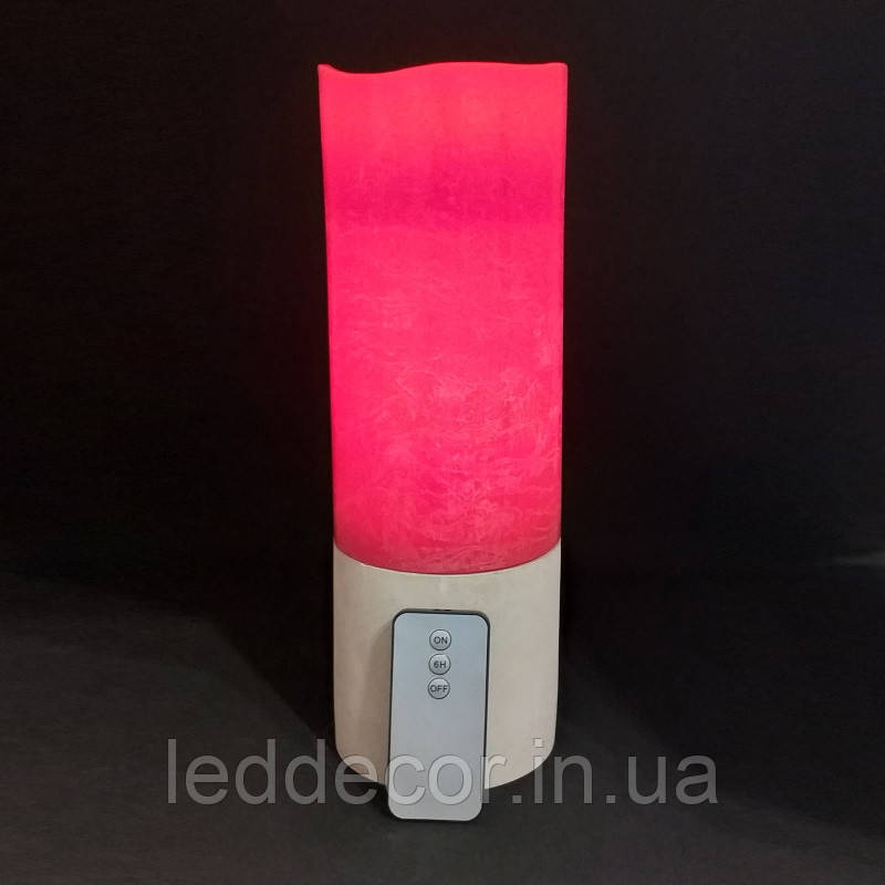 Свічка електронна Venus 20 red з підставкою