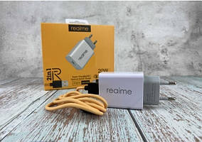 Мережевий зарядний пристрій 2 в 1 Type C швидка зарядка 20W для Realme