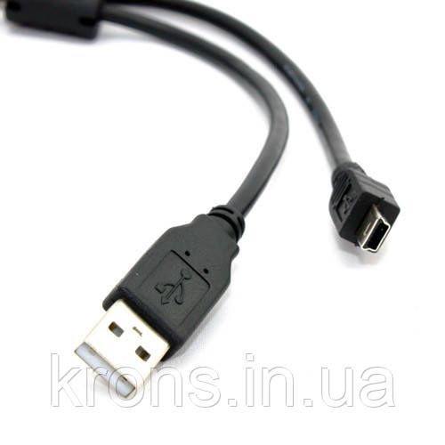 H01 USB кабель Canon EOS 400D 600D, Nikon D70 D5300 MiniUSB 1.8 м
