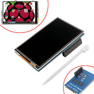 LCD TFT 3.5 дисплей 320x480 тачскрін для Raspberry Pi 2B 3B 3B+