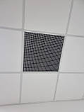 Решітка вентиляційна стельова 600/600 "Армстронг" квадратна з квадратними отворами, фото 2