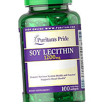 Соевый лецитин Puritan's Pride Soy Lecithin 1200 mg 100 капс