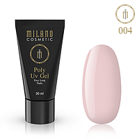 Акрил гель Poly Gel Milano 30ml №04 полигель для наращивания ногтей для маникюра