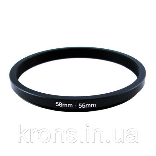 Понижувальний степ кільце 58-55мм для Canon, Nikon