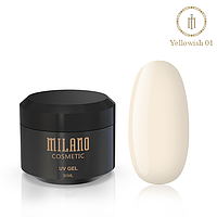 Гель Для Наращивания Milano Yellowish 30 ml розово бежевый гель для наращивания ногтей