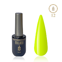 Неоновая каучуковая база с эффектом неонового свечения Milano NEON Cover Base 8ml № 12