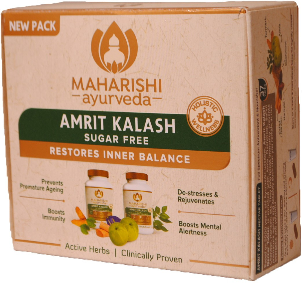 MAHARISHI AMRIT KALASH NEW sugar free (60TAB+60TAB) MAHARISHI AYURVEDA, МАХАРІШІ АМРІТ КАЛАШ без цукру