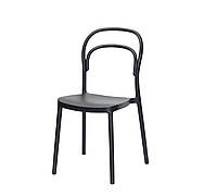 Стілець пластиковий для дому / офісу / кафе / дачі Venus Onder Mebli, колір чорний