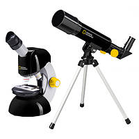 Микроскоп National Geographic Junior 40x-640x + Телескоп 50/360 (926817)