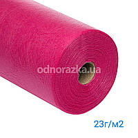 Одноразове простирадло в рулоні, спанбонд, 0.8х100м (23г/м2), ПРЕМІУМ, рожеве