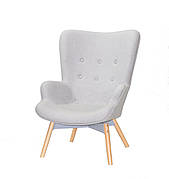 Крісло м'яке для відпочинку REGENT Onder Mebli сірий W-16