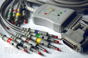 Кабель до ЕКГ ЮКАРД-100, ЮКАРД-200, ЮТАС (UTAS) на 10 відведень