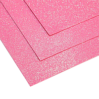 Фоаміран мерехтливий в аркушах 1,5 мм рожевий зефір 60x70 см