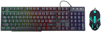 Комплект Ergo MK-510 Black клавіатура+мишка