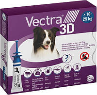 Vectra 3D (Вектра 3D) для Собак весом 10 - 25 кг (1 пипетка 3.6 мл), Ceva Франция