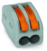 Клема WAGO 222-412 2-х контактна, 0.08 — 4 мм2