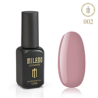 Цветная база для маникюра ногтей глянцевая Milano 8 мл № 02