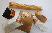 Паперовий пакет саше для їжі бурий 110х70х330 (уп-100шт), фото 3
