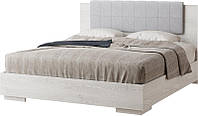 Двоспальне Ліжко 160см з мягкрю спинкою "Вівіан" Світ Меблів (артвуд, графіт)
