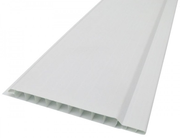 Пластикова вагонка РІФ біла (100х6000х8мм)., фото 1
