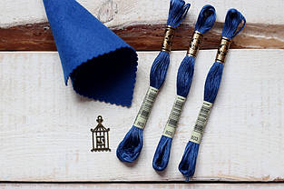 Нитки-муліне ДМС 8м Синя 803