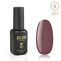 Цветная база для маникюра ногтей глянцевая Milano 12 мл № 22