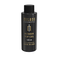 Каучуковое верхнее покрытие (топ/финиш) для гель-лака маникюра Milano Rubber Top 120ml