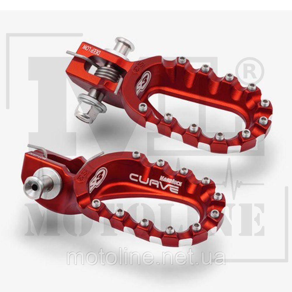 Підніжки KTM/Husqvarna/GasGas TPI Low Red S3 Curve, фото 1