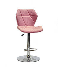 Барний стілець GREG BAR CH - BASE Onder Mebli оксамит , колір пильна троянда B - 1030, фото 3