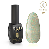 Светоотражающий Гель лак для маникюра ногтей яркий чудесный Milano 8 мл Miracle №19