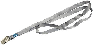Шнурок для бейджа з метал. кліпом "Axent" №4532-03 сірий(20)(100)