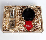 Гра для дорослих "Крути і пий за ..." (міні-версія): Рулетка і набір чарок - Подарунок чоловікові з гумором, фото 2