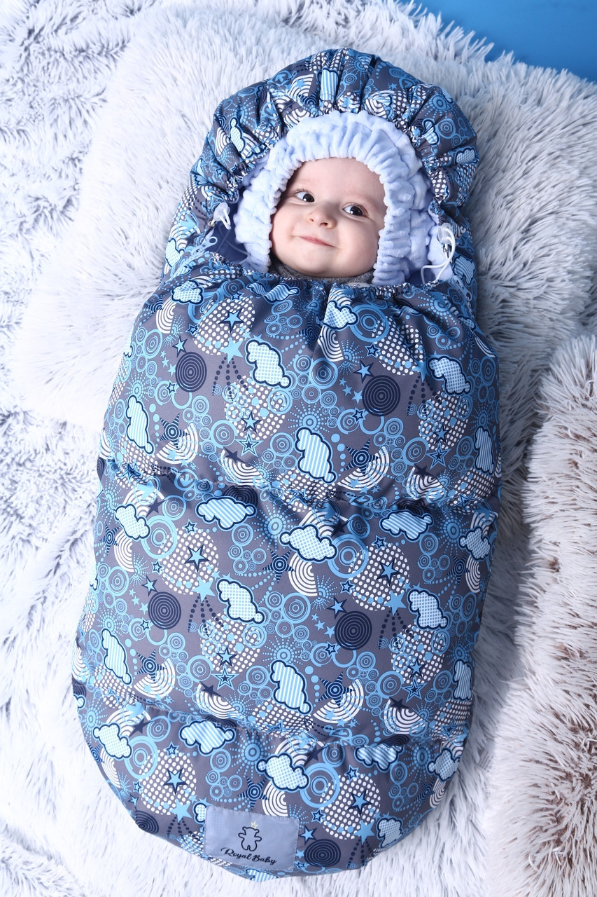 Конверт зимовий для новонародженого