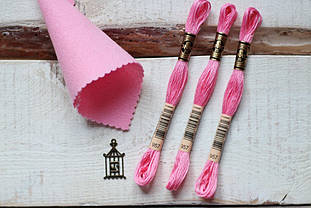 Нитки-муліне ДМС 8м Ніжно-рожева 957