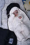 Зимовий конверт комбінезон для немовляти теплий набір, фото 3