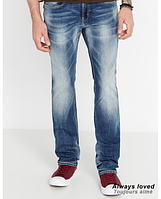 Чоловічі стретч-джинси Buffalo, шліфовані, вузькі, прямі, синій, розмір 33х30, 100% оригінал, USA