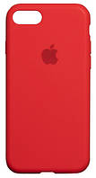 Чехол для Iphone 7/8/SE 2020 Silicone Case бампер закрытый низ (Red)