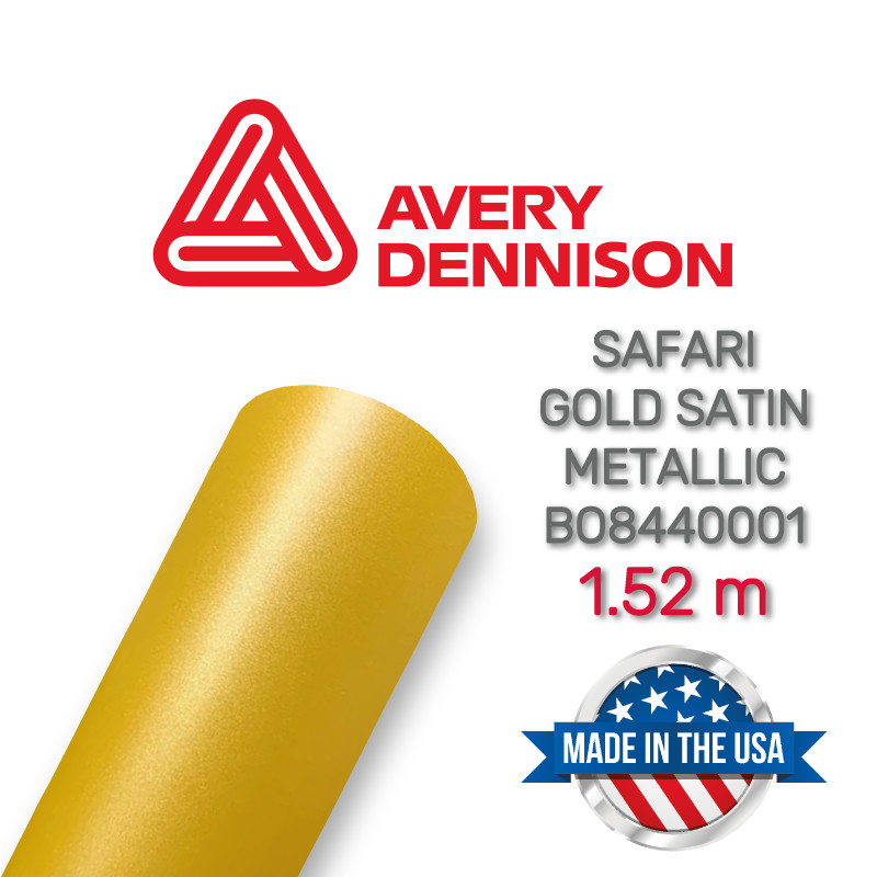 Avery Safari Gold Satin Metallic BO8440001 - Сатинова золотиста металік плівка 1.52 м