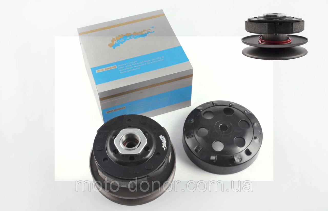 Варіатор задній (тюнінг) 4T GY6 50 "KOK RIDERS" (з барабаном), фото 1