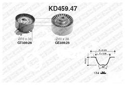 Комплект ременя ГРМ NTN-SNR KD459.47 TU5JP4 2001/03> 0831L2,0831L3 Citroen Berlingo Peugeot