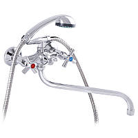 Змішувач для ванної універсальний Zerix DFR-A 722 з повнообертовою краном буксою (ZX2959)