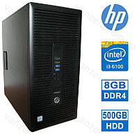 HP ProDesk 600 G2 - Intel Core i3-6100/ 8GB DDR4/ 500GB HDD Системный блок, Компьютер, ПК