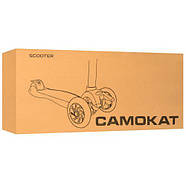 Дитячий триколісний самокат maxi JR 3-026-P, рожевого кольору, фото 6