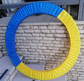 Чохол на гімнастичний обруч жовто блакитний від 55 см до 90 см